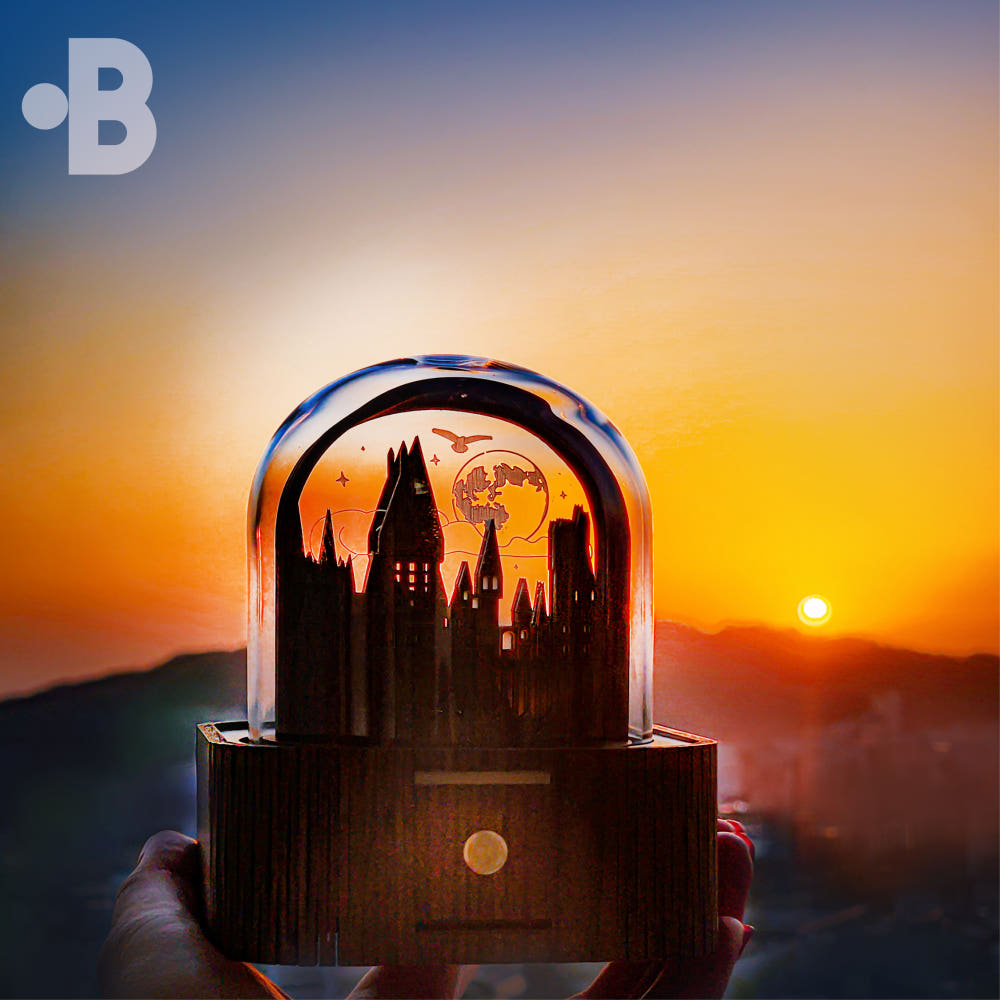 Castle Enchanted Night Music Lamp